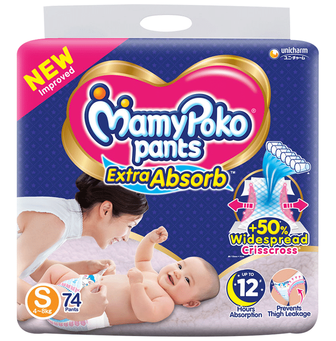 Mamy Poko Extra Absorb Diaper Pants Small