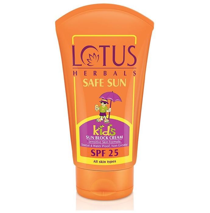 Lotus Herbals Safe Sun Kids Sun Block Cream SPF 25