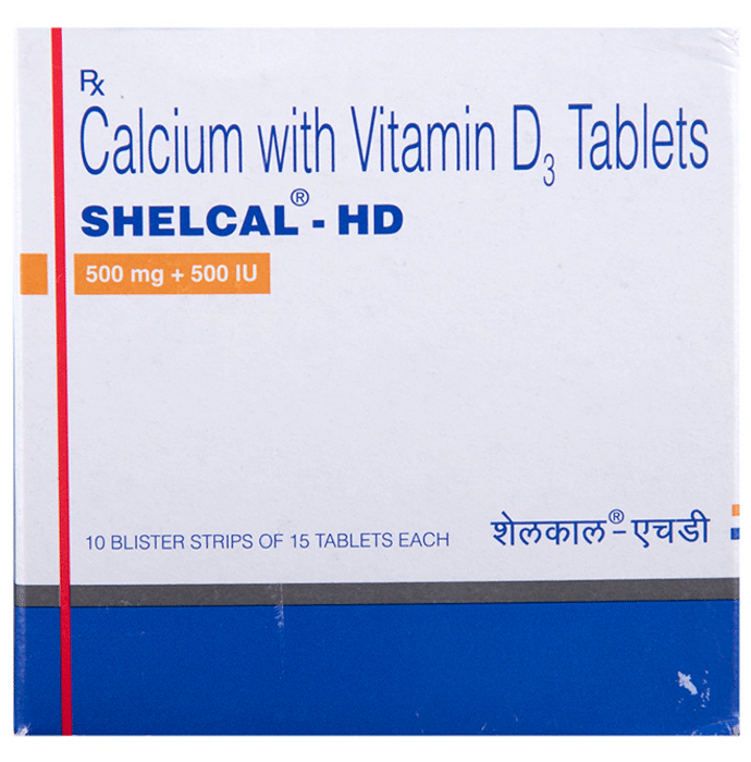 Shelcal - HD Tablet – Calcium Vitamin D3  by Torrent Pharmaceuticals Ltd