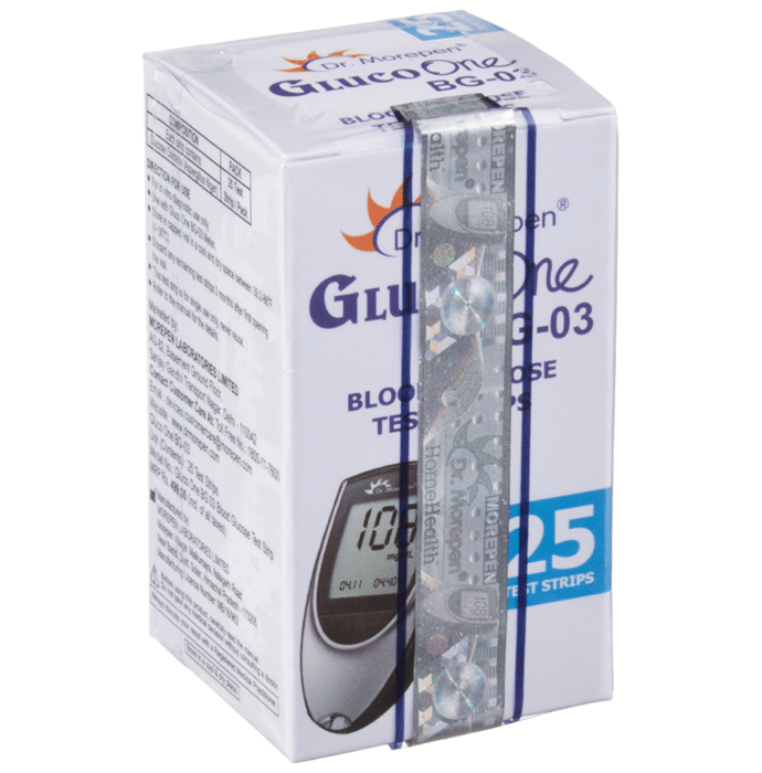 Dr Morepen Gluco One BG 03 Blood Glucose Test Strip