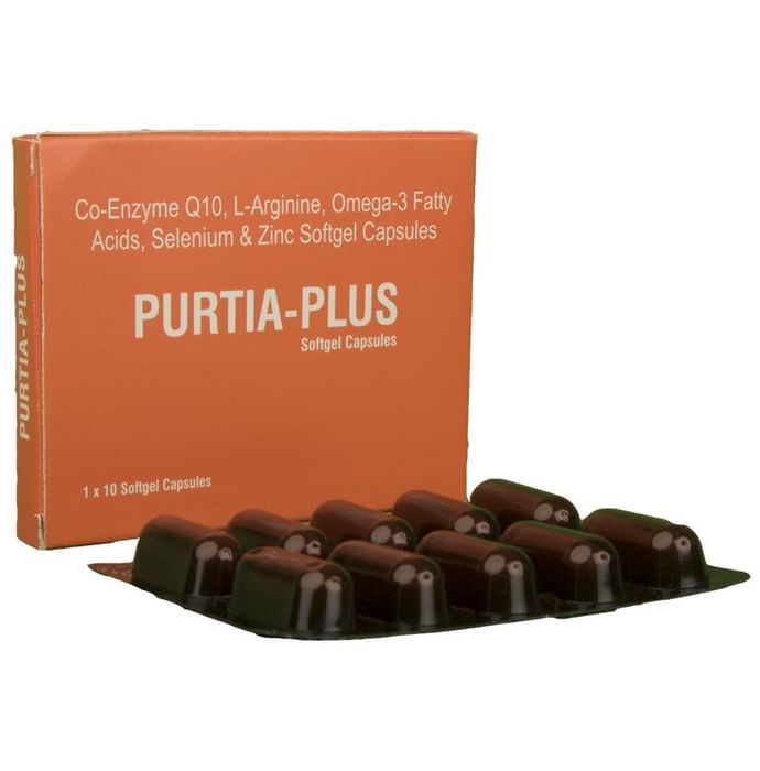 Purtia -Plus Soft Gelatin Capsule – Co-enzyme Q10  by AN Pharmaceuticals Pvt Ltd — photo 1 of 5