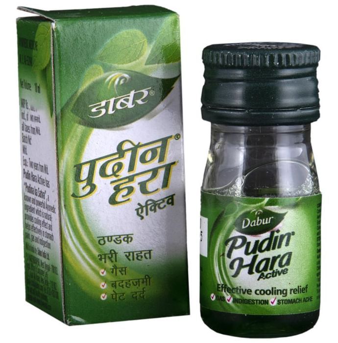 Dabur Pudin Hara Active Liquid – Pudina Satva (Mentha Piperata, Aerial Part, 01.)- 0.0337 ml  by Dabur India Ltd — photo 1 of 5