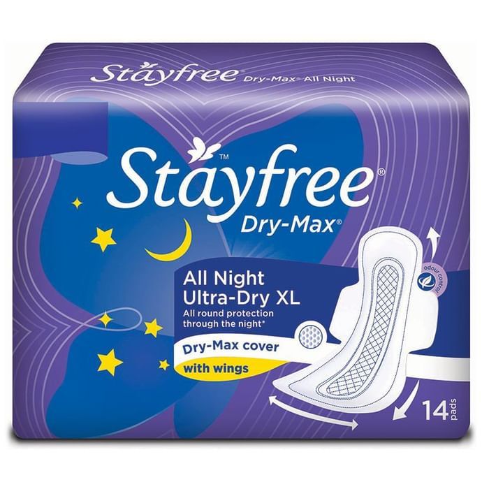 Stayfree Dry-Max All Night Ultra-Dry Pads XL