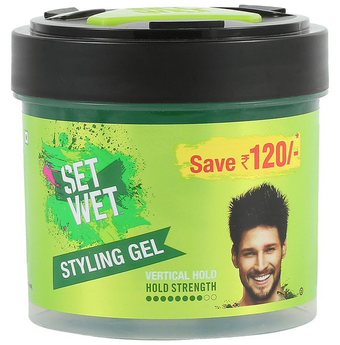 Set Wet Hair Gel for Men Vertical Hold