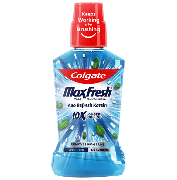 Colgate MaxFresh Plax Mouth Wash Peppermint