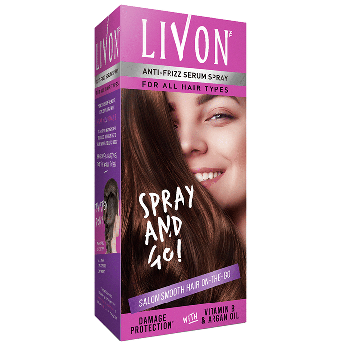 Livon Anti-Frizz Serum Spray for All Hair Types