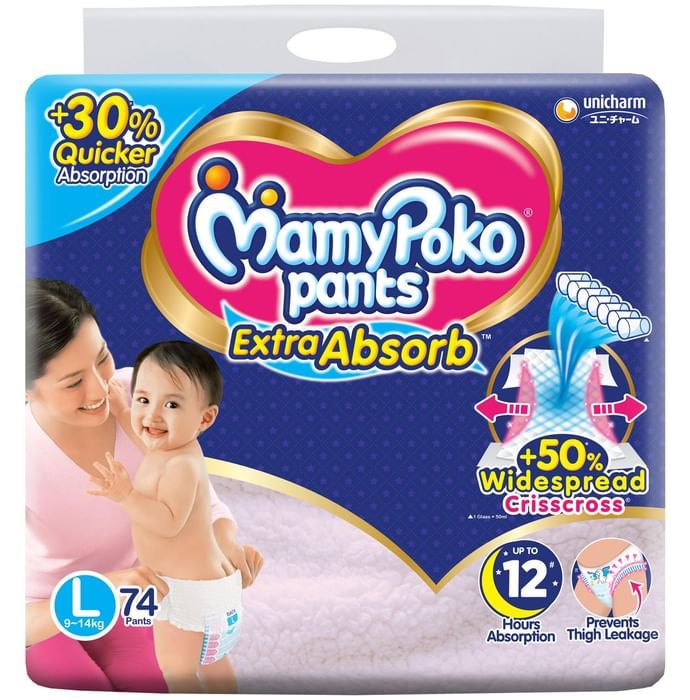 Mamy Poko Extra Absorb Diaper Pants Large
