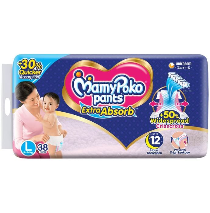 Mamy Poko Extra Absorb Diaper Pants Large