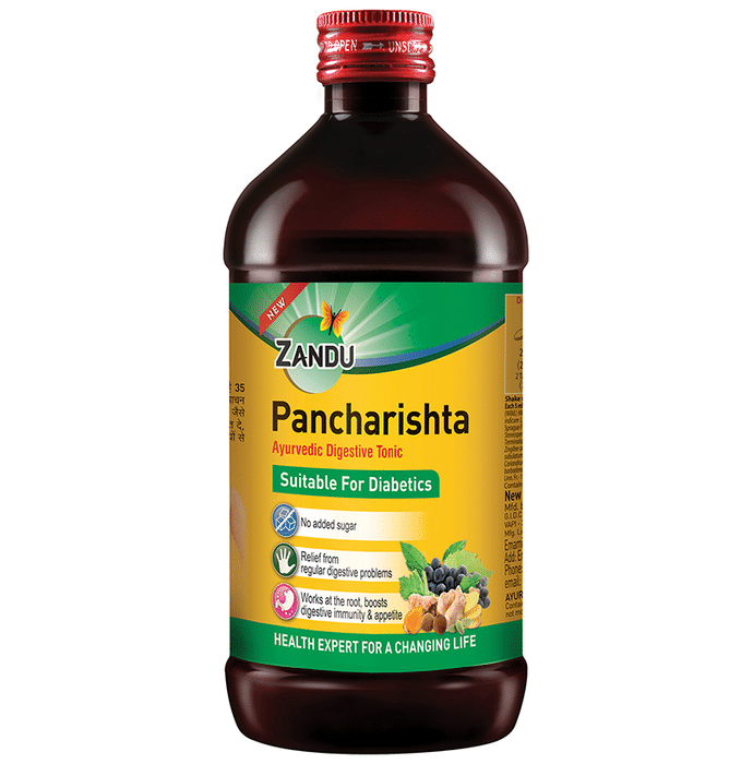 Zandu Pancharishta Ayurvedic Digestive Tonic Suitable for Diabetics – Lavang, Triphala, Ajwain, Drakha by Zandu Pharmaceutical Works Ltd — photo 1 of 7