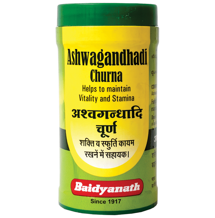 Baidyanath (Nagpur) Ashwagandhadi Churna – Ahwagandha by Shree Baidyanath Ayurved Bhawan (P)Limited (Nagpur) — photo 1 of 3