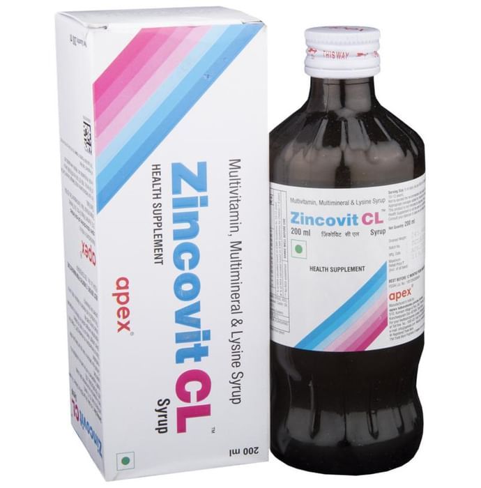Zincovit CL Syrup by Apex Laboratories Pvt Ltd — photo 1 of 5