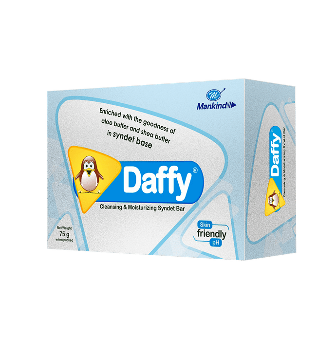 Daffy Baby Bathing Bar Cleansing and Moisturising, Syndet Base with Aloe and Shea Butter, pH 5.5