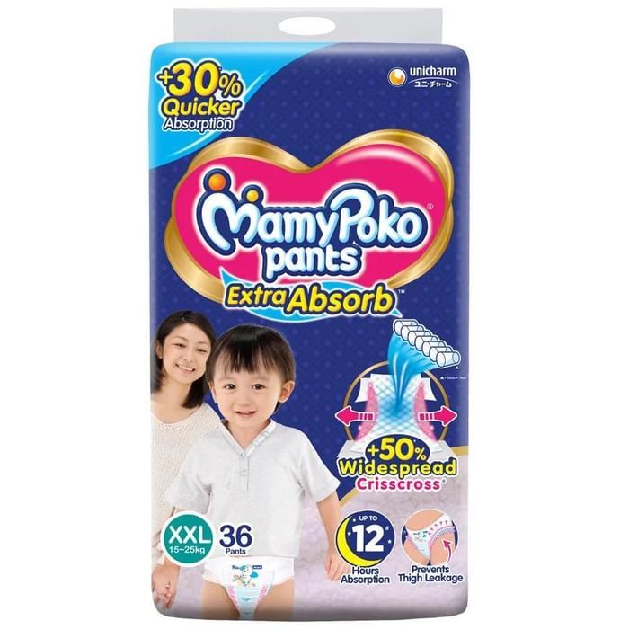 Mamy Poko Extra Absorb Diaper Pants XXL by Unicharm India — photo 1 of 6