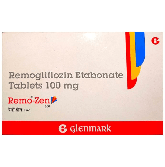 Remo-Zen 100mg Tablet – Remogliflozin Etabonate (100mg) 100 mg by Glenmark Pharmaceuticals Ltd — photo 1 of 5