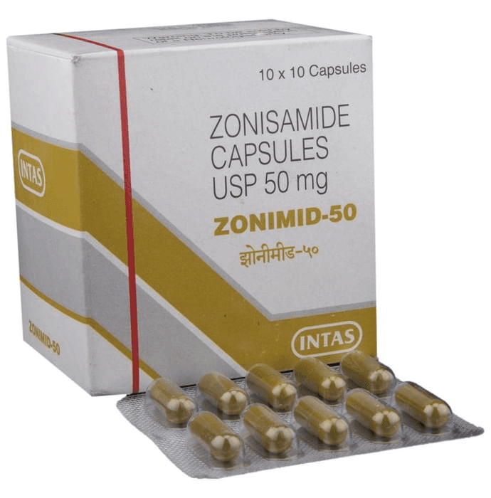 Zonimid 50 Capsule – Zonisamide (50mg) 50 mg by Intas Pharmaceuticals Ltd — photo 1 of 6