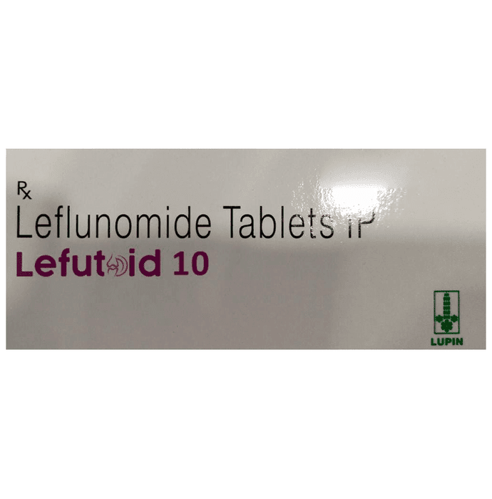 Lefutoid 10 Tablet – Leflunomide (10mg) 10 mg by Lupin Ltd — photo 1 of 2
