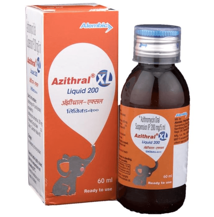 Azithral XL 200 Liquid – 3e3df7ce-dd32-41cd-a2a1-3c7604a0c70b by Alembic Pharmaceuticals Ltd — photo 1 of 5