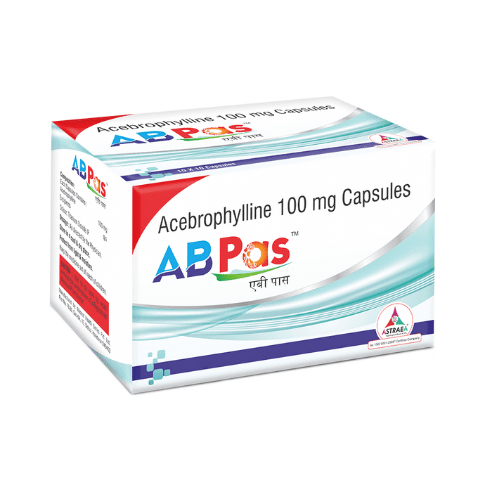 AB Pas Capsule – Acebrophylline (100mg) by Astraea Life Sciences Pvt Ltd — photo 1 of 2