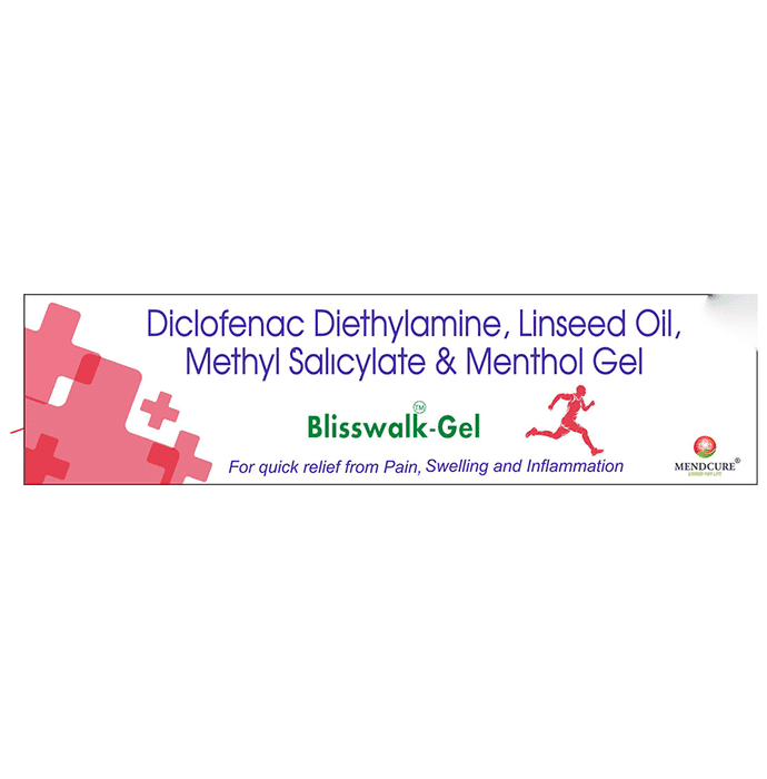 Blisswalk Gel – Diclofenac diethylamine (1.16% w/w) by Mendcure Life Sciences Pvt Ltd — photo 1 of 2