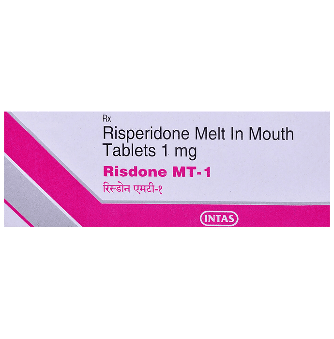 Risdone MT 1 Tablet – Risperidone (1mg) 1 mg by Intas Pharmaceuticals Ltd — photo 1 of 4