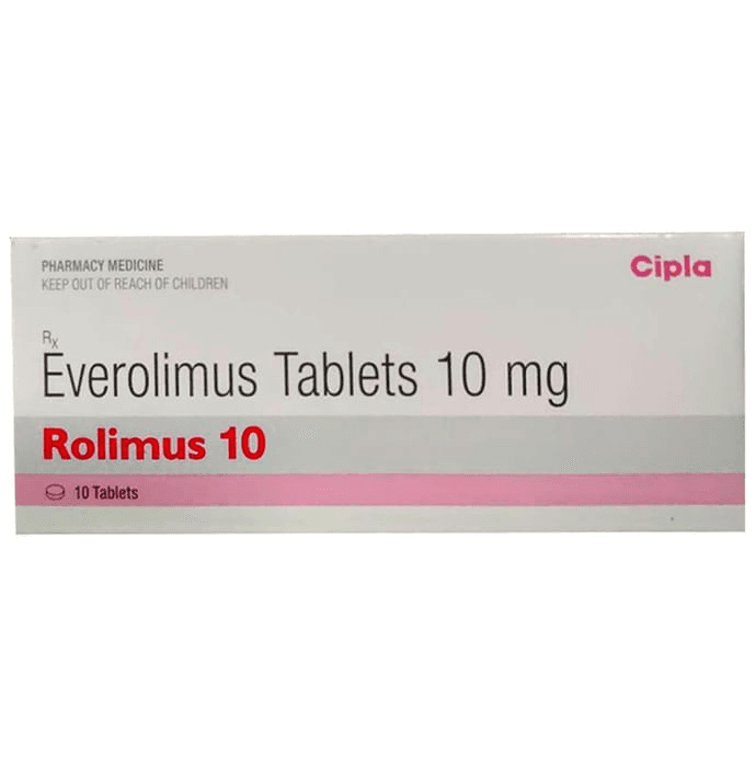 Rolimus 10 Tablet – Everolimus (10mg) 10 mg by Cipla Ltd — photo 1 of 2