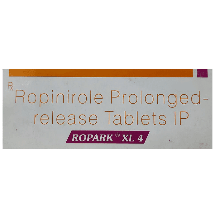 Ropark XL 4 Tablet – Ropinirole (4mg) 4 mg by Sun Pharmaceutical Industries Ltd — photo 1 of 4
