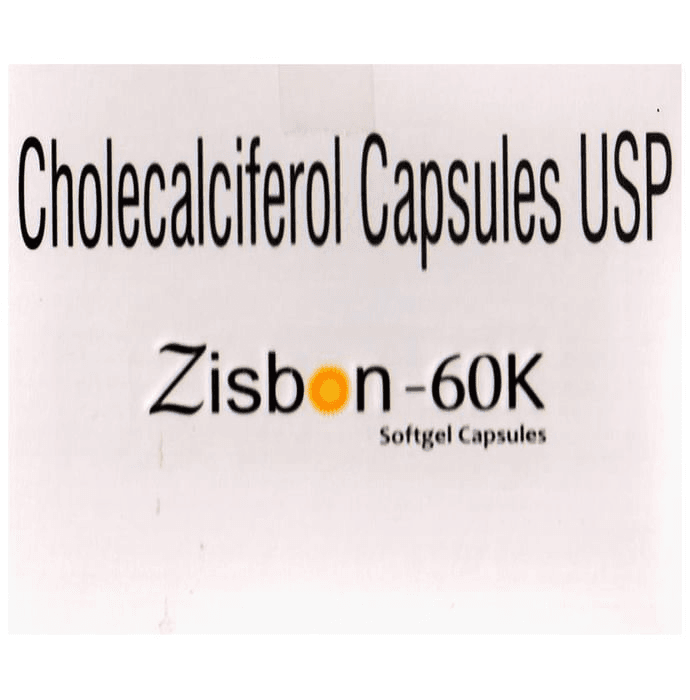Zisbon 60K Softgel Capsule – Vitamin D3 (60000IU) by Rebanta Health Care (P) Limited — photo 1 of 2