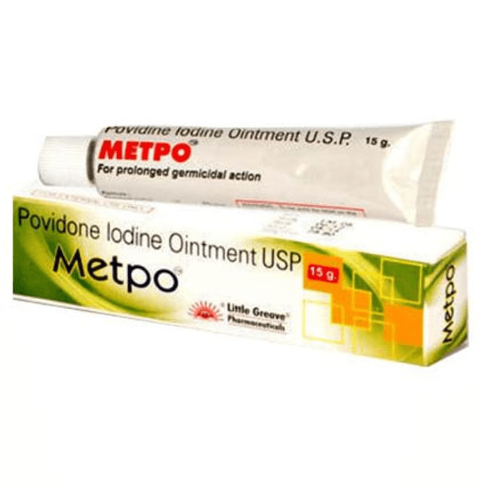 Metpo Ointment – Povidone Iodine (5% w/w) by Little Greave Pharmaceutical Pvt Ltd