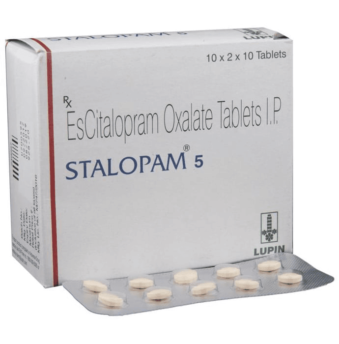 Stalopam 5 Tablet – Escitalopram Oxalate (5mg) 5 mg by Lupin Ltd — photo 1 of 5