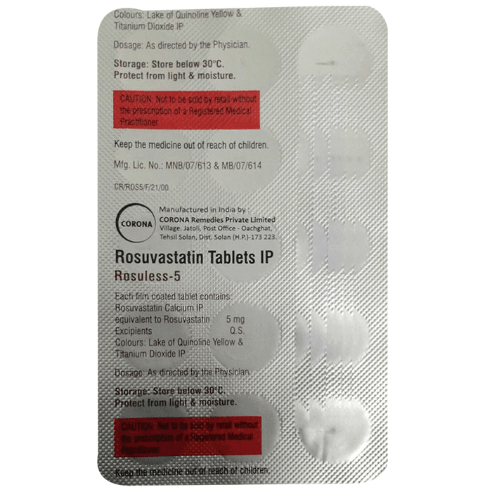 Rosuless 5 Tablet