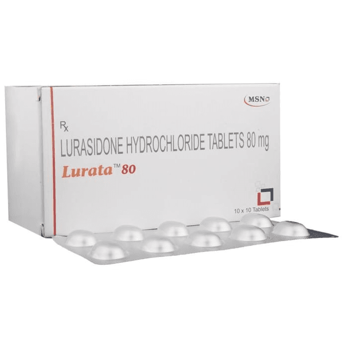 Lurata 80 Tablet – Lurasidone (80mg) 80 mg by MSN Laboratories — photo 1 of 6