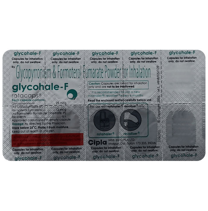 Glycohale-F Rotacap – Formoterol (12mcg) by Cipla Ltd — photo 1 of 2