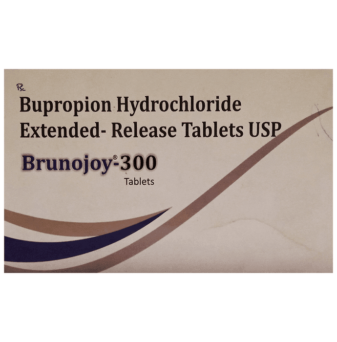 Brunojoy 300 Tablet ER – Bupropion (300mg) 300 mg by Mitis Biomedics Ltd — photo 1 of 2
