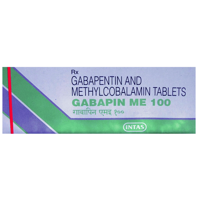 Gabapin ME 100 Tablet – Gabapentin (100mg) 100 mg by Intas Pharmaceuticals Ltd — photo 1 of 3