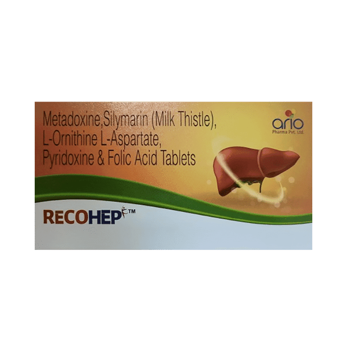Recohep Tablet – Metadoxine (500mg) by Ario Pharma Pvt. Ltd. — photo 1 of 2