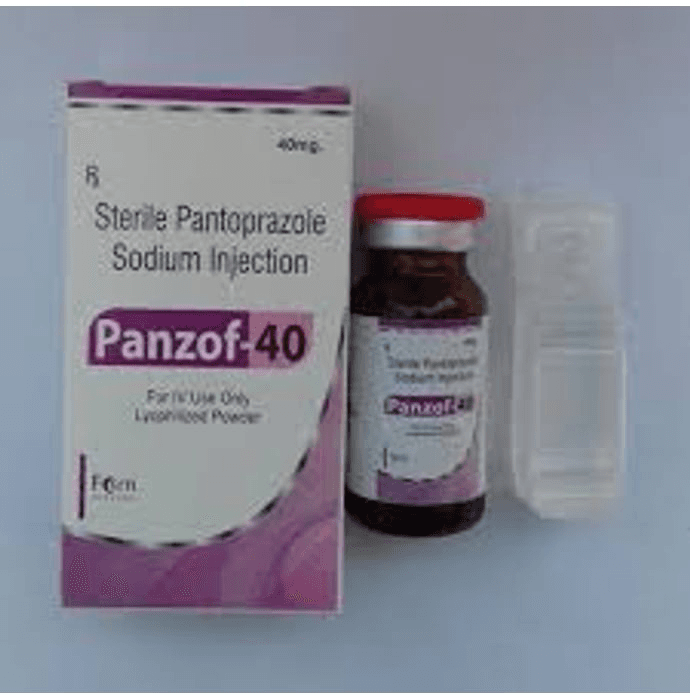 Panzof 40 Injection – Pantoprazole (40mg) 40 mg by Fern Biotech