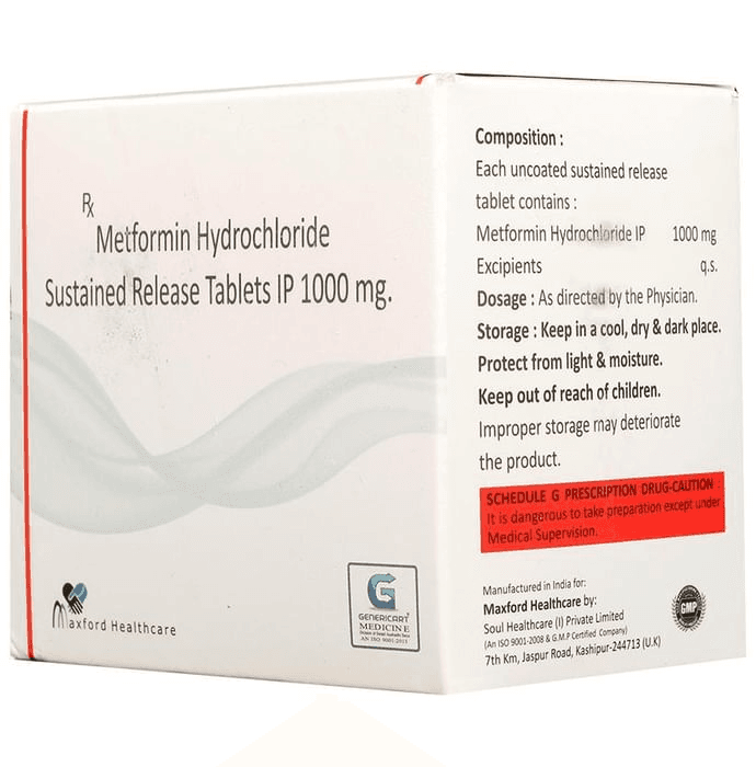 Genericart Metformin Hydrochloride 1000mg Tablet SR – cdf8dd74-e0b1-427c-838c-ef1a18907cd0 by Swast Aushadhi Seva Generic Medicine Store