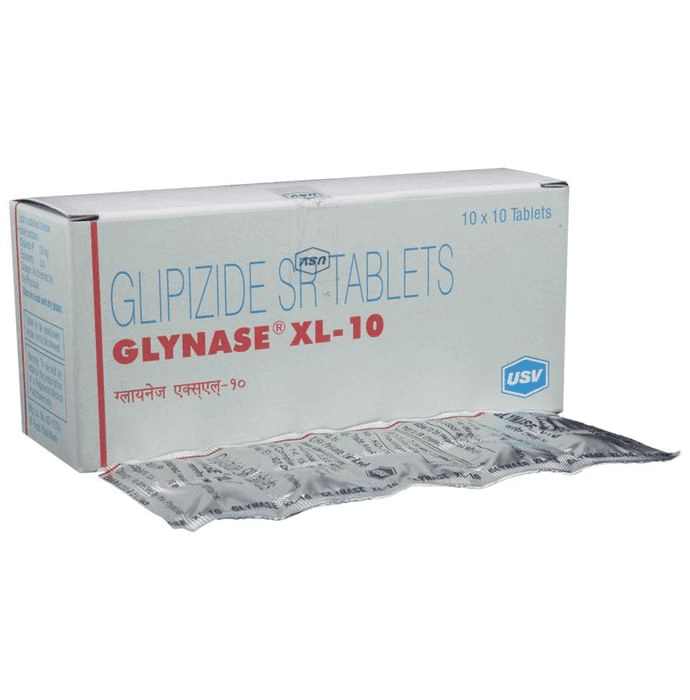 Glynase XL 10 Tablet – Glipizide (10mg) 10 mg by USV Ltd — photo 1 of 5