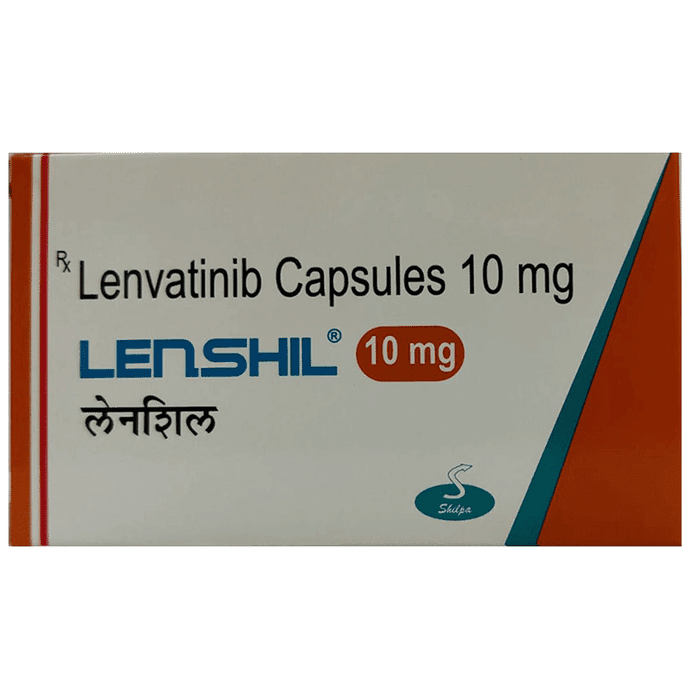 Lenshil 10mg Capsule – Lenvatinib (10mg) 10 mg by Shilpa Medicare Ltd — photo 1 of 3