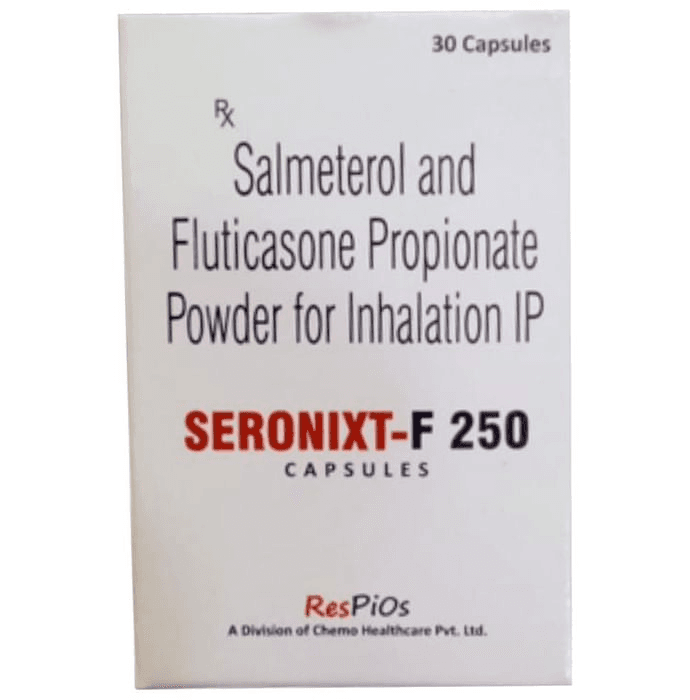 Seronixt-F 250 Capsule – Salmeterol (50mcg) 250 mg by Chemo Healthcare Pvt Ltd — photo 1 of 4