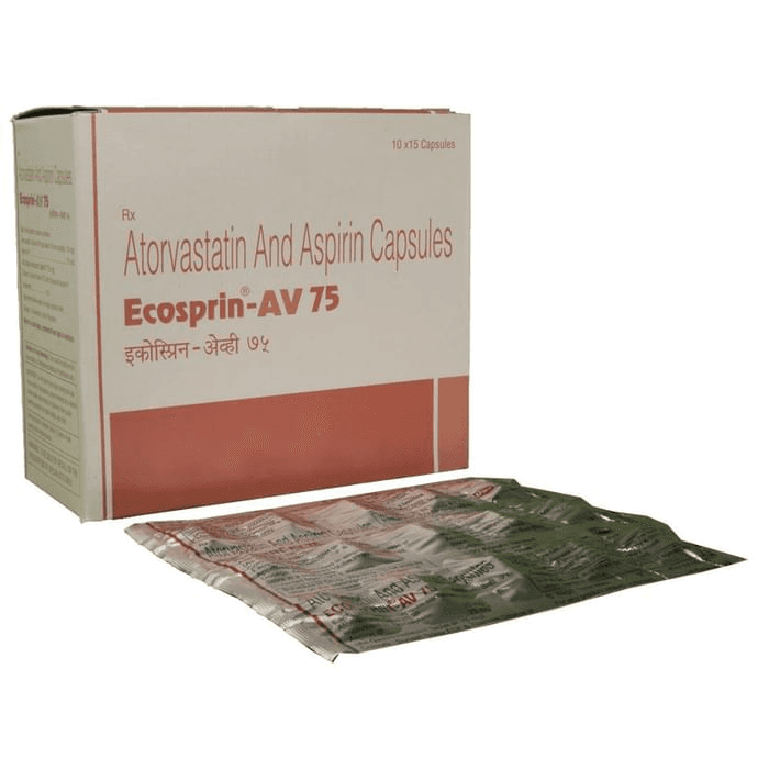 Ecosprin AV 75 Capsule – Atorvastatin (10mg) 75 mg by USV Ltd — photo 1 of 5