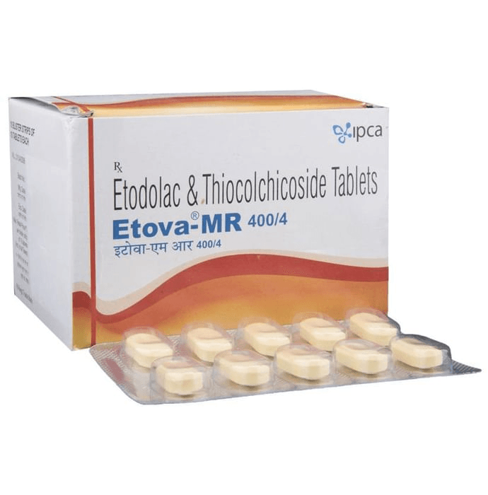 Etova-MR 400/4 Tablet – Etodolac (400mg) 4 mg by Ipca Laboratories Ltd — photo 1 of 6