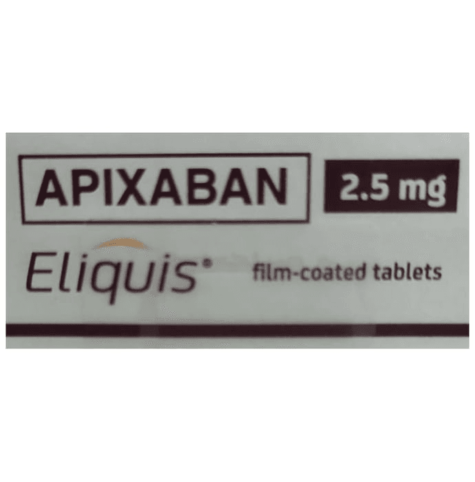 Eliquis 2.5mg Tablet – Apixaban (2.5mg) 2.5 mg by Pfizer Ltd — photo 1 of 4