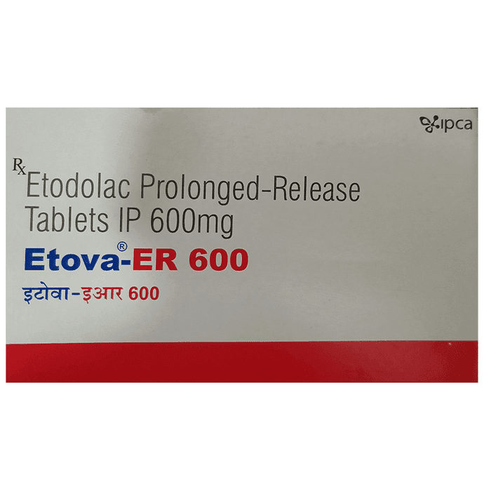 Etova-ER 600 Tablet – Etodolac (600mg) 600 mg by Ipca Laboratories Ltd — photo 1 of 4