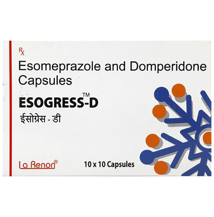 Esogress-D Capsule SR – Domperidone (30mg) by La Renon Healthcare Pvt Ltd — photo 1 of 4