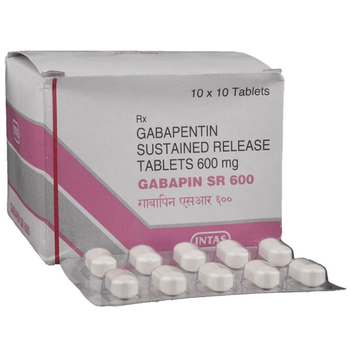 Gabapin SR 600 Tablet – Gabapentin (600mg) 600 mg by Intas Pharmaceuticals Ltd — photo 1 of 6