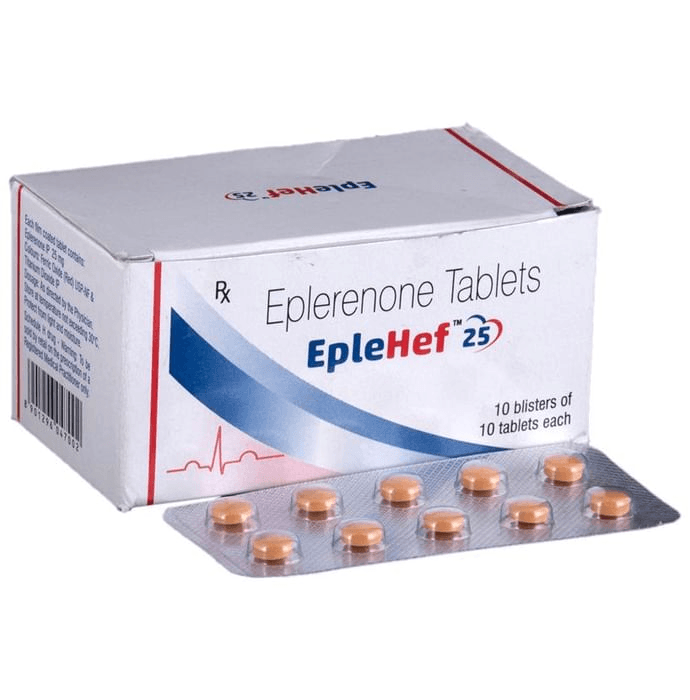 Eplehef 25 Tablet – Eplerenone (25mg) 25 mg by Sun Pharmaceutical Industries Ltd — photo 1 of 6