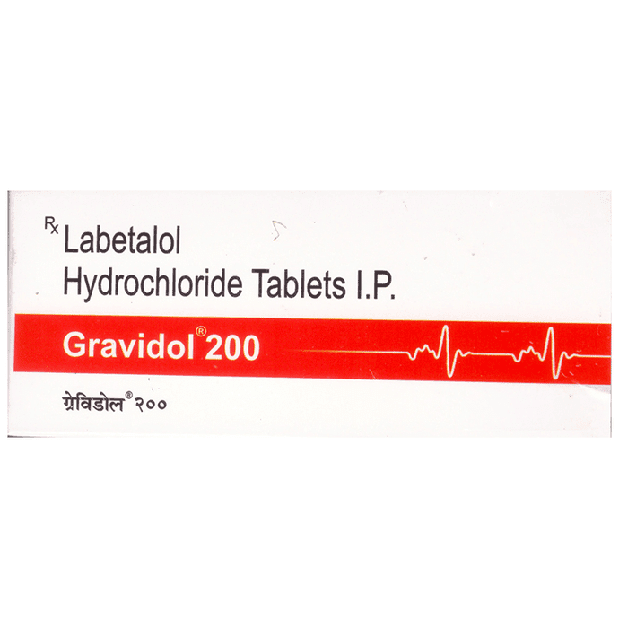 Gravidol 200mg Tablet – Labetalol (200mg) 200 mg by Mercury Laboratories Ltd — photo 1 of 3