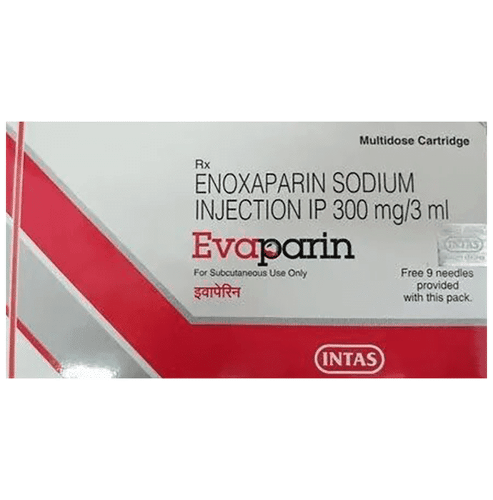 Evaparin Injection – Enoxaparin (300mg) by Intas Pharmaceuticals Ltd