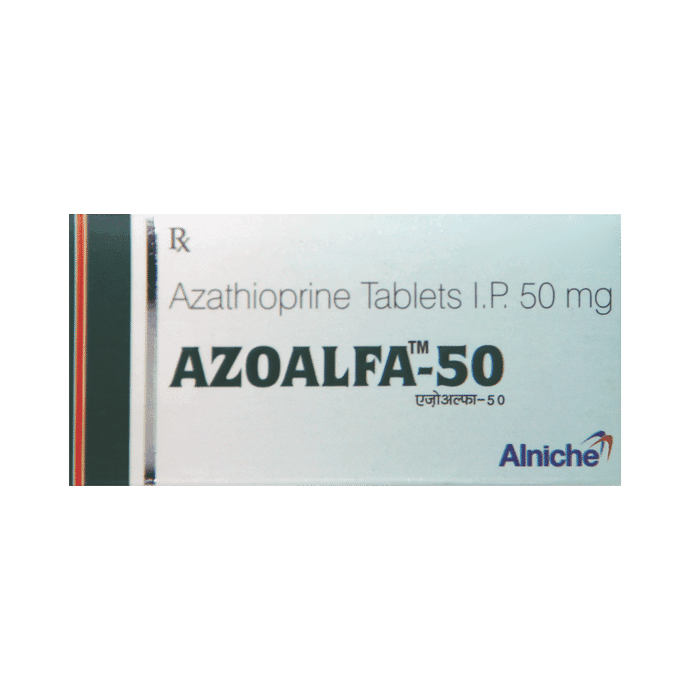 Azoalfa 50 Tablet – Azathioprine (50mg) 50 mg by Alniche Life Sciences Pvt Ltd